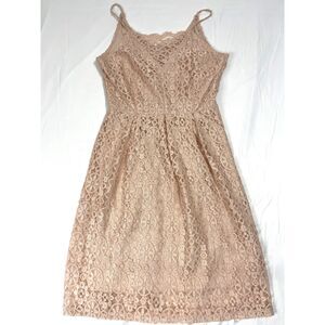 Light Pink Lace A Line Dress 8 Coquette Romantic Balletcore Cottagecore Dollette